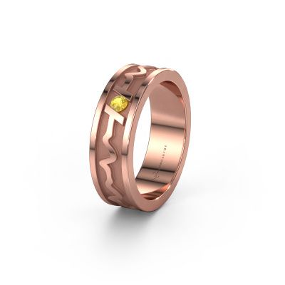 Wedding ring Heartbeat 3 585 rose gold ±0.24x0.08 in