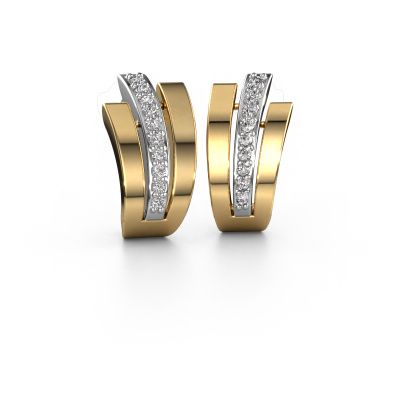 Earrings Emeline 585 white gold diamond 0.20 crt