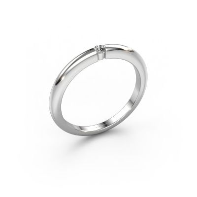 Verlovingsring Amelia 950 platina diamant 0.03 crt