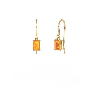 Drop earrings Laurie EME 1 585 gold citrin 7x5 mm