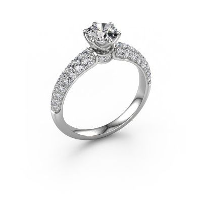 Engagement ring Meryl 585 white gold diamond 0.70 crt