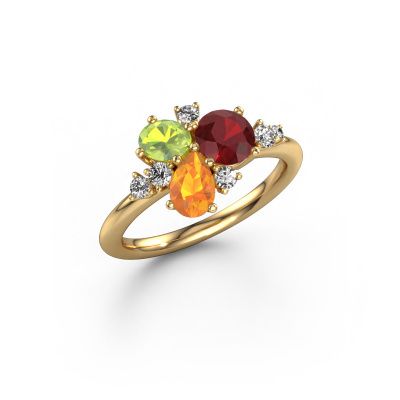 Ring Anja 585 gold ruby 5.4 mm