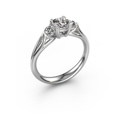 Engagement ring Amie cus 585 white gold diamond 0.900 crt