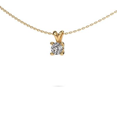 Pendant Sam round 585 gold diamond 0.50 crt
