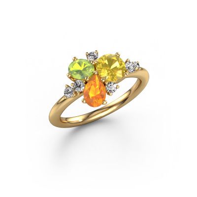Ring Anja 585 gold yellow sapphire 5.4 mm