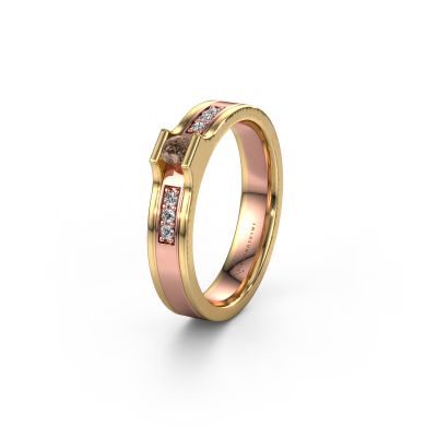 Ehering WH2110L14A 585 Roségold Braun Diamant ±4x1.7 mm