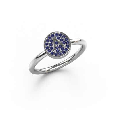 Ring Initial ring 021 585 white gold sapphire