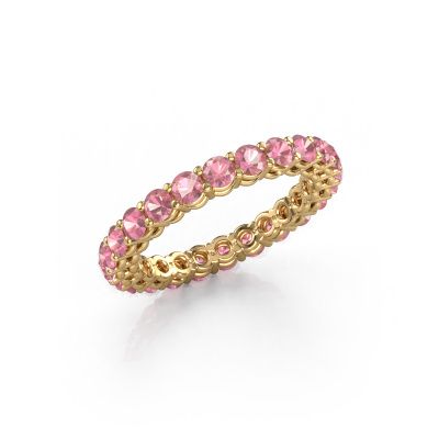 Stackable ring Michelle full 2.7 585 gold tourmaline pink 2.7 mm