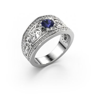 Ring Marilee 585 white gold sapphire 5 mm