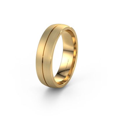 Wedding ring WH0200M26BM 585 gold ±0.24x0.08 in