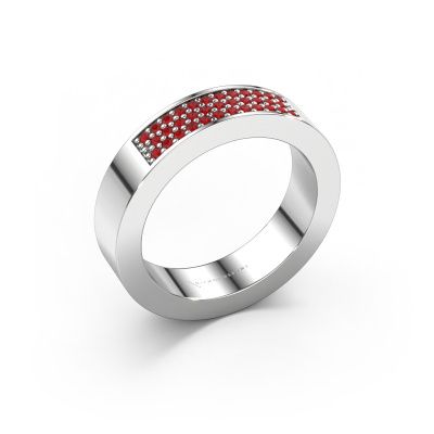 Ring Lindsey 1 950 platinum ruby 1.1 mm