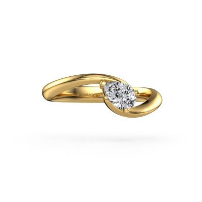 Engagement ring Aida PER 585 gold lab grown diamond 0.45 crt