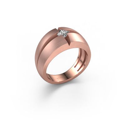 Men's ring Rens 585 rose gold zirconia 3.5 mm