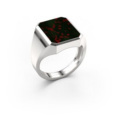 Chevalière Lars 4 light 585 or blanc héliotrope 15x12 mm