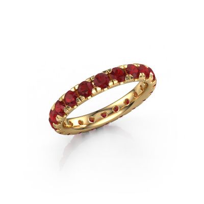 Stackable ring Jackie 3.0 585 gold ruby 3 mm