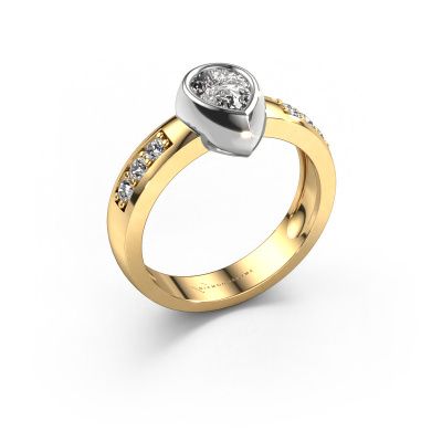 Ring Charlotte Pear 585 gold lab grown diamond 0.80 crt