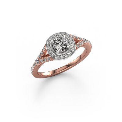 Engagement ring Pamela CUS 585 rose gold diamond 0.767 crt