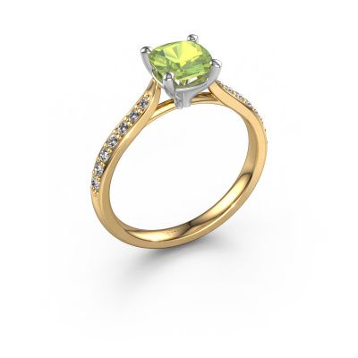 Verlobungsring Mignon cus 2 585 Gold Peridot 6 mm