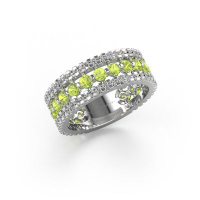 Ring Elizbeth 2 585 Weißgold Peridot 2.4 mm