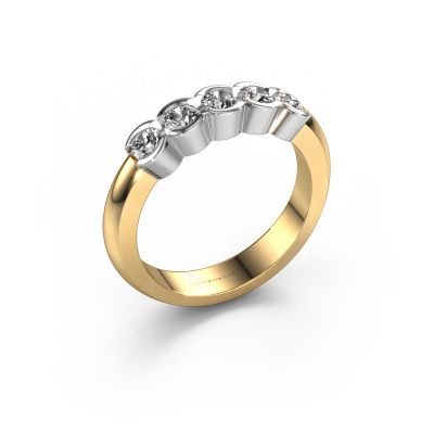 Ring Lotte 5 585 gold zirconia 3 mm