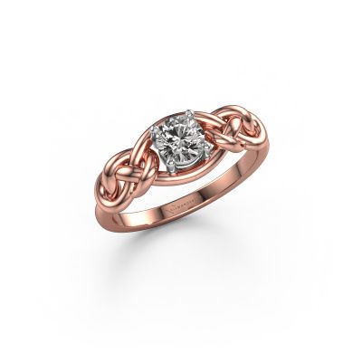 Ring Zoe 585 rose gold diamond 0.40 crt