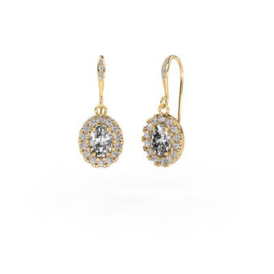 Drop earrings Jorinda 2 585 gold diamond 1.99 crt