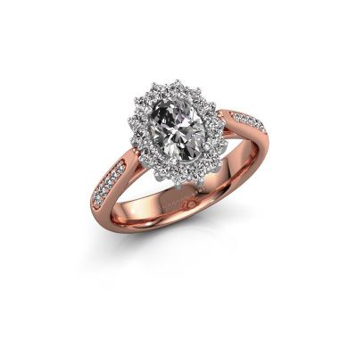 Engagement ring Margien 2 585 rose gold diamond 0.70 crt