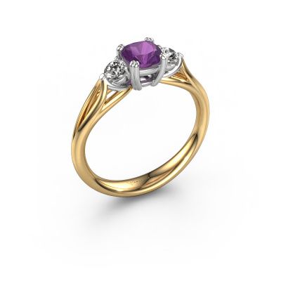 Engagement ring Amie cus 585 gold amethyst 5 mm