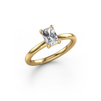Engagement ring Simone RAD 1 585 gold lab grown diamond 0.75 crt