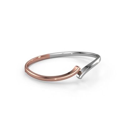 Bangle Amy 585 rose gold smokey quartz 3.4 mm