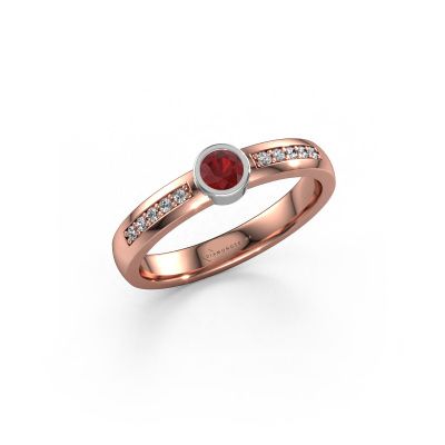 Ring Ise 2 585 rose gold ruby 4 mm