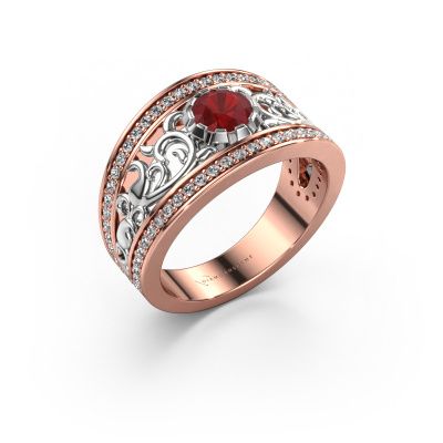 Ring Marilee 585 rose gold ruby 5 mm