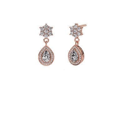 Drop earrings Era 585 rose gold diamond 1.43 crt