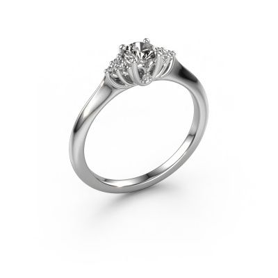 Verlovingsring Felipa RND 585 witgoud diamant 0.323 crt