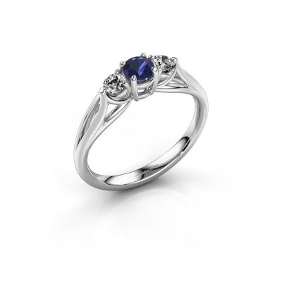 Engagement ring Amie RND 950 platinum sapphire 4.2 mm