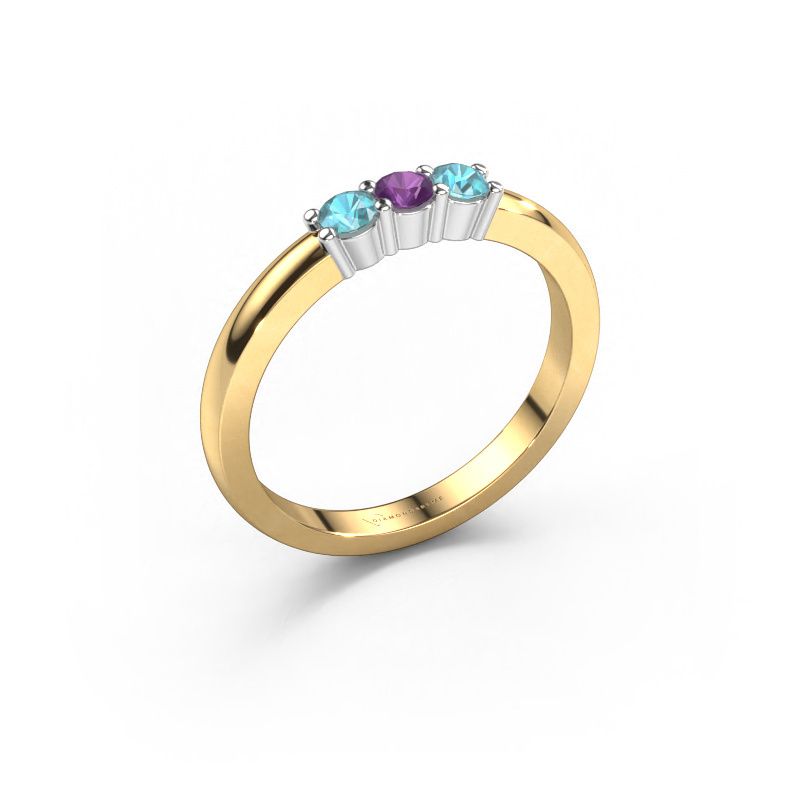 Ring Yasmin 3 585 gold amethyst 3 mm