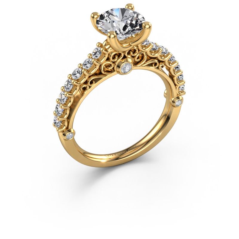 Engagement ring Shaunda 585 gold lab grown diamond 2.00 crt
