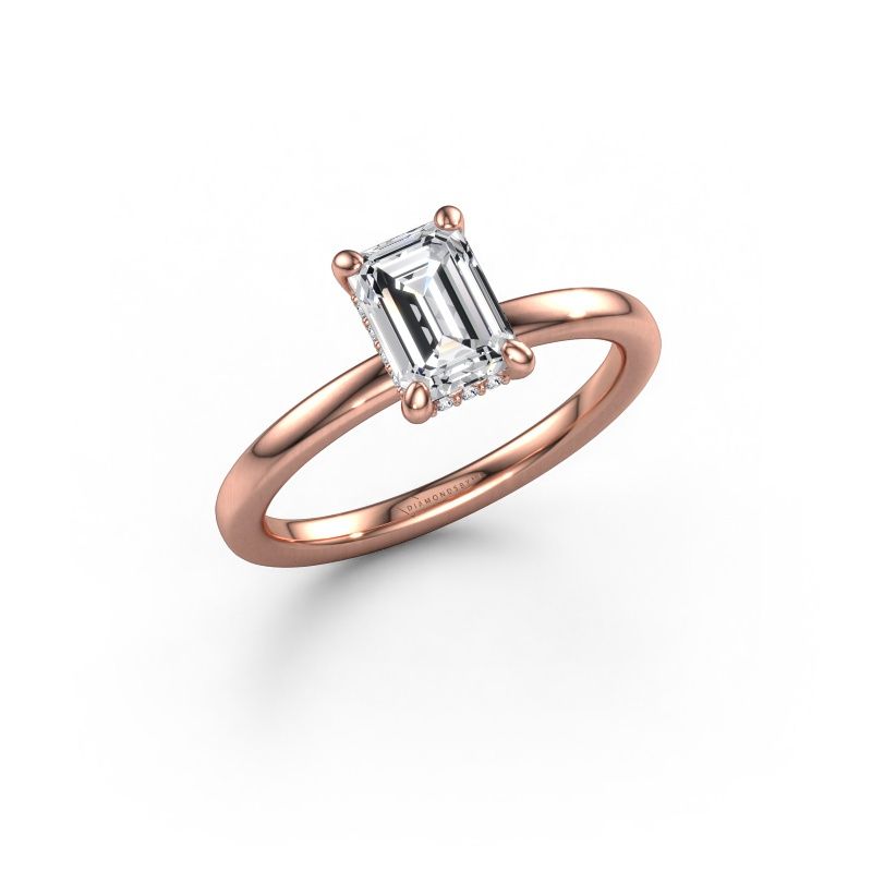 Engagement ring Simone EME 2 585 rose gold diamond 1.15 crt