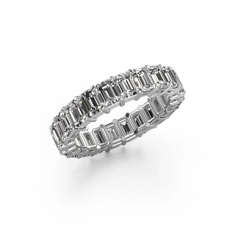Ring Heddy EME 4x3 585 white gold lab-grown diamond 4.40 crt