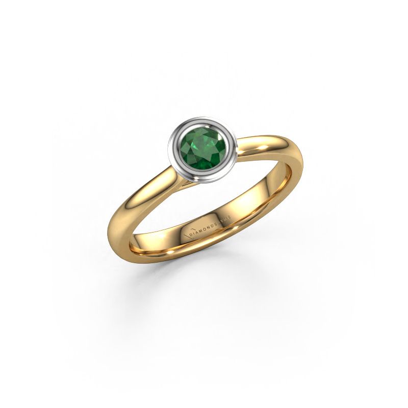 Verlobungsring Kaylee 585 Gold Smaragd 4 mm