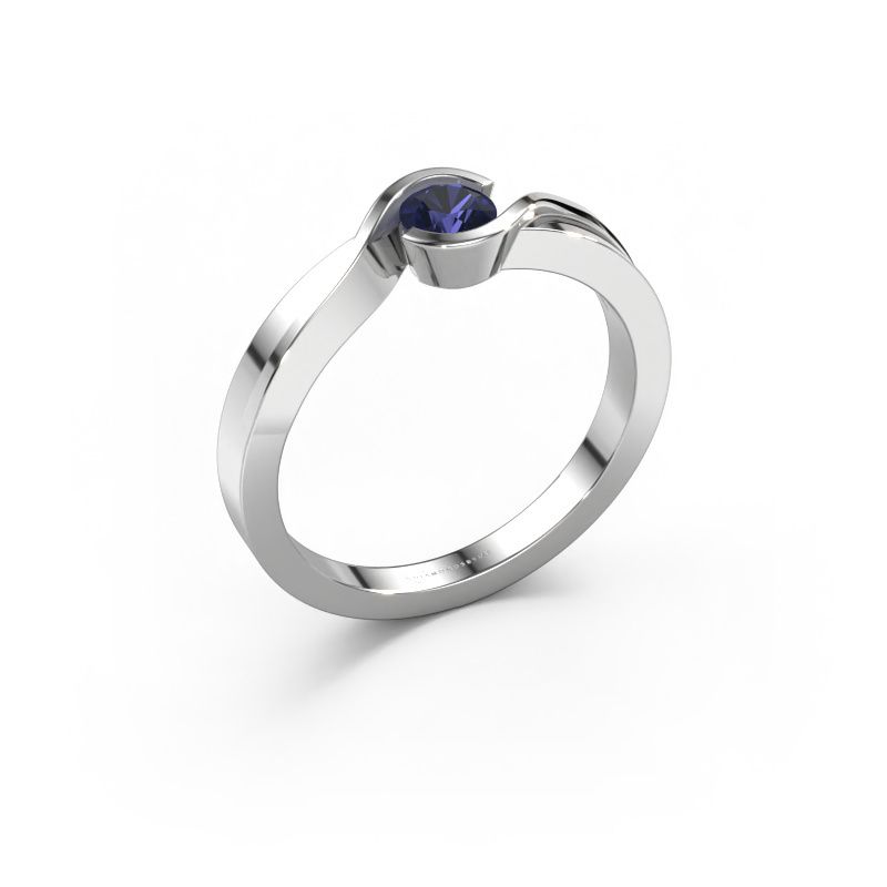 Ring Lola 585 white gold sapphire 4 mm