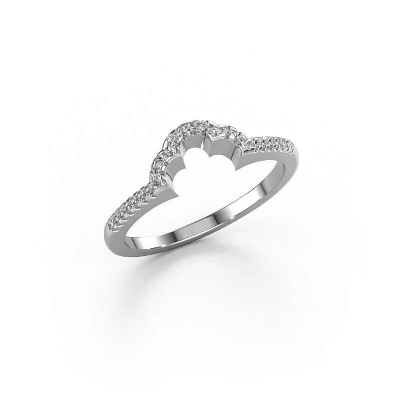 Bague superposable SRH0499C10H24 585 or blanc diamant 0.13 crt