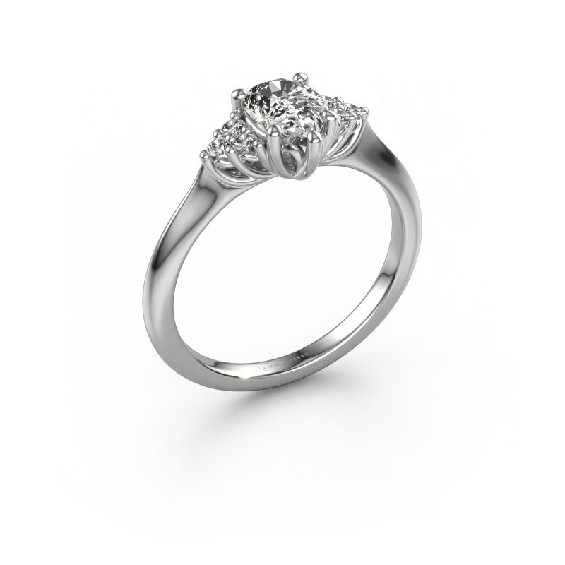 Verlovingsring Felipa PER 585 witgoud lab-grown diamant 0.765 crt