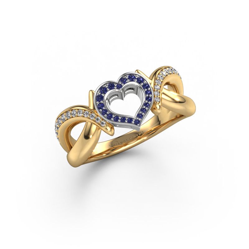 Ring Earlie 2 585 gold sapphire 1.1 mm
