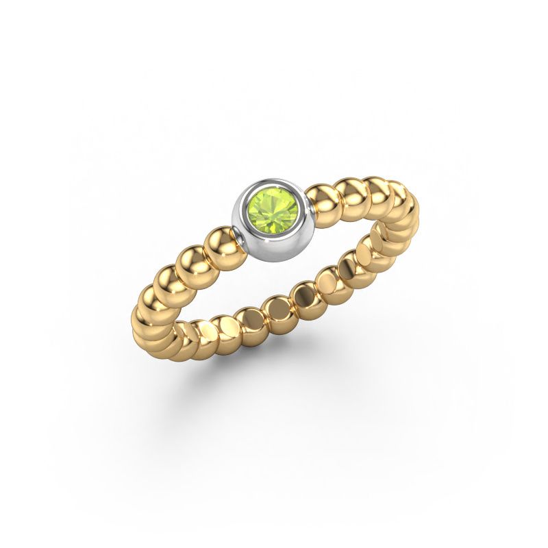 Vorsteckring Dini 585 Gold Peridot 3 mm