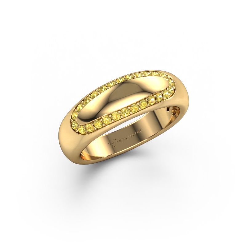 Ehering Danique 585 Gold Gelb Saphir ±6x3 mm
