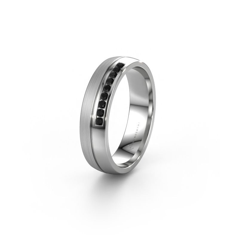 Ehering WH0209L25APM 950 Platin Schwarz Diamant ±5x1.7 mm
