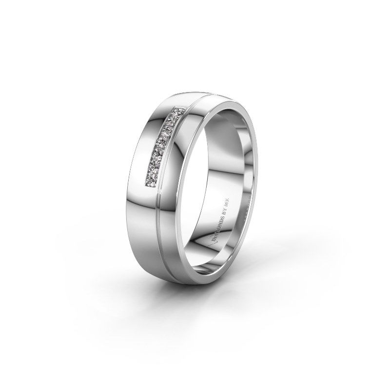 Image of Wedding ring WH0308L26AP<br/>950 platinum ±6x1.7 mm<br/>Zirconia