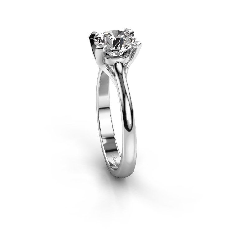 Image de Bague de fiançailles Isa 1 585 or blanc diamant 1.00 crt