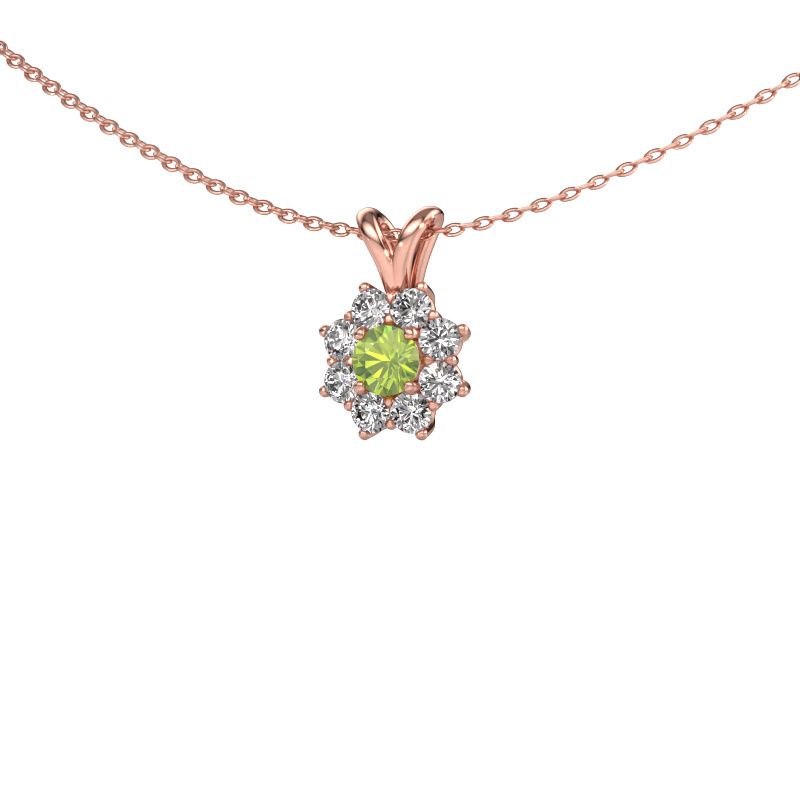 Anhänger Carolyn 585 Roségold Peridot 4 mm